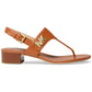 Womens Faux Leather T-Strap Slingback Sandals