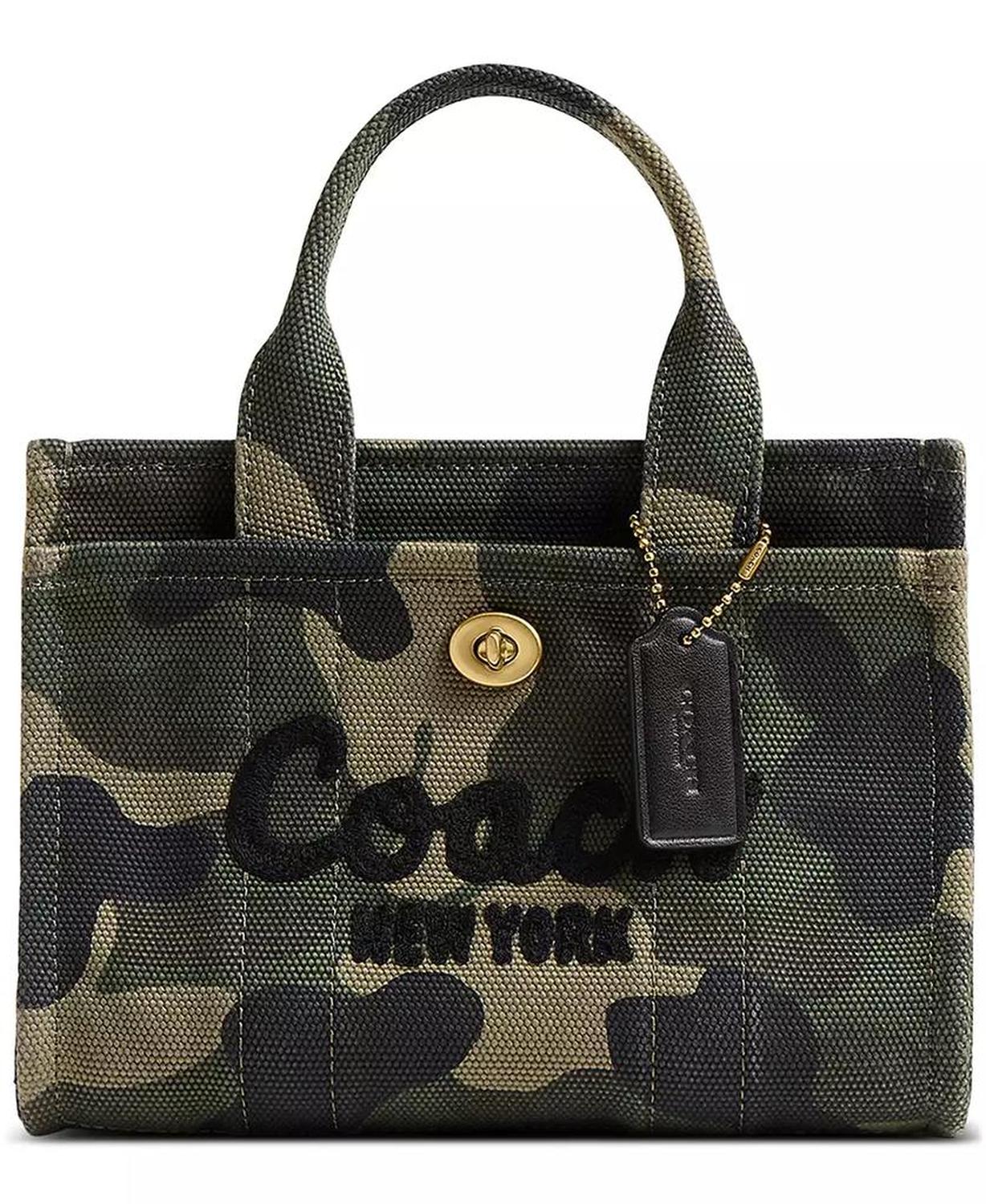 Camo Print Canvas Small Cargo Tote 20