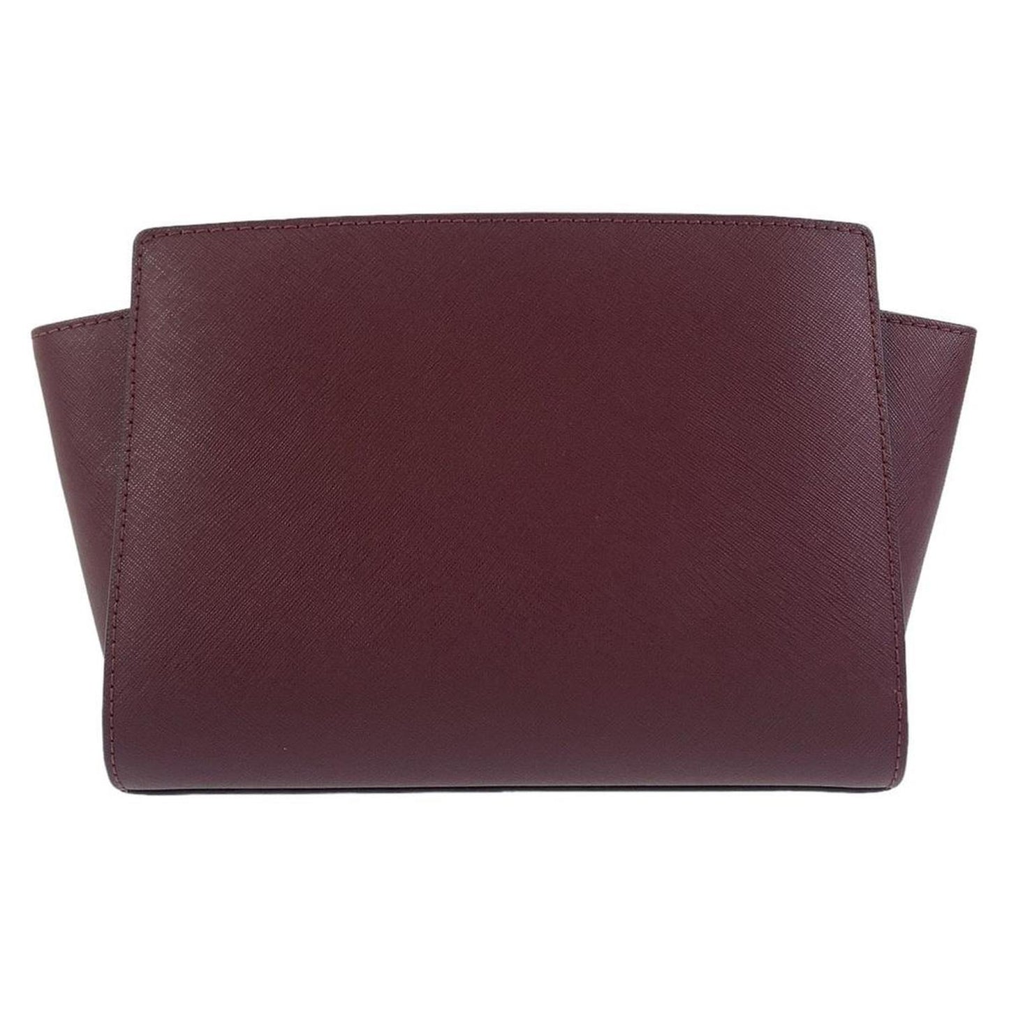 Leather Shoulder Bag Wine Red