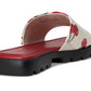 Florence Sandal with Cherry Print