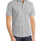 Mens Printed Cotton Button-Down Shirt