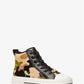 Evy Camouflage Print Calf Hair High-Top Sneaker