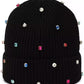 Women's Embellished Ribbed Beanie