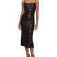 Marchesa Notte Sequin Cocktail Dress