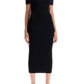 Sportmax Off-Shoulder Midi Knit Dress