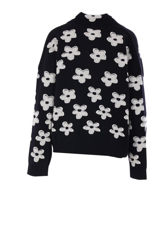 Marc Jacobs Daisy Jacquard Polo Jumper