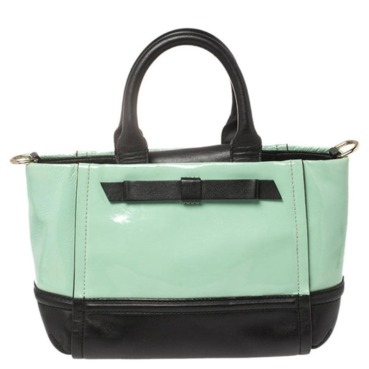 Kate Spade Mint  Patent And Leather Chelsea Park Gigi Tote