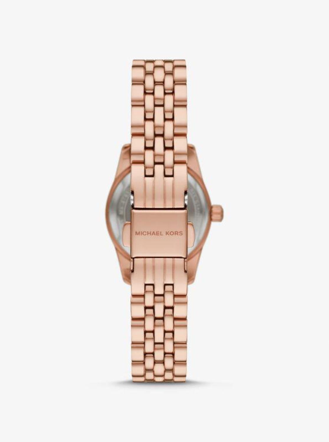 Petite Lexington Pavé Rose Gold-Tone Watch