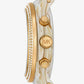 Runway Pavé Gold-Tone and Acetate Watch