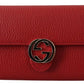 Gucci Elegant  Leather Wallet with Iconic Women's Interlock