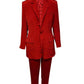 Ralph Lauren Single-breasted Pantsuit in Red Silk