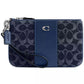 Essential Small Wristlet in Signature Denim