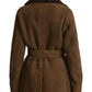 Shearling Krofton Coat Curly In Loden