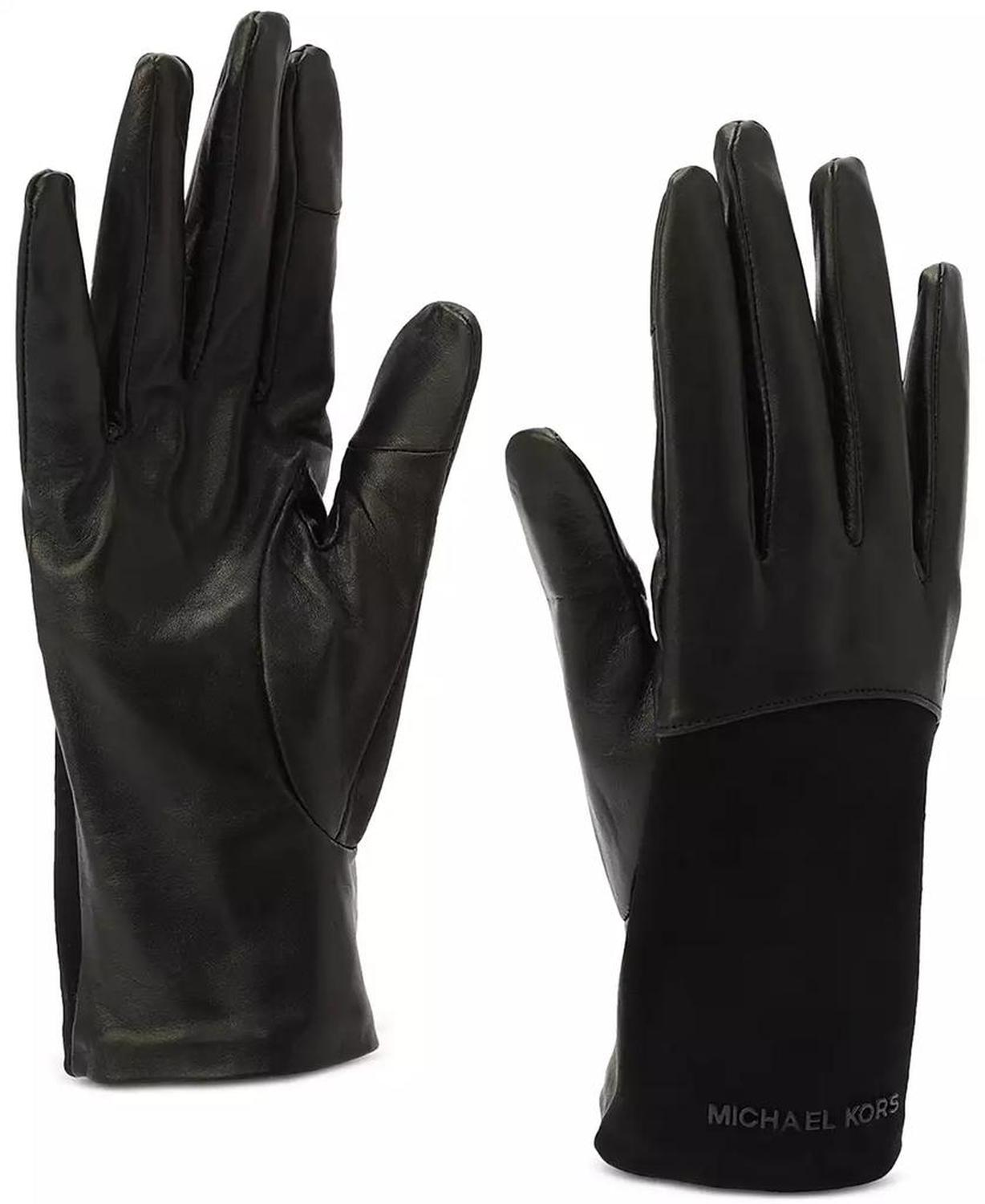 MICHAEL Women's Suede & Leather Tech Gloves