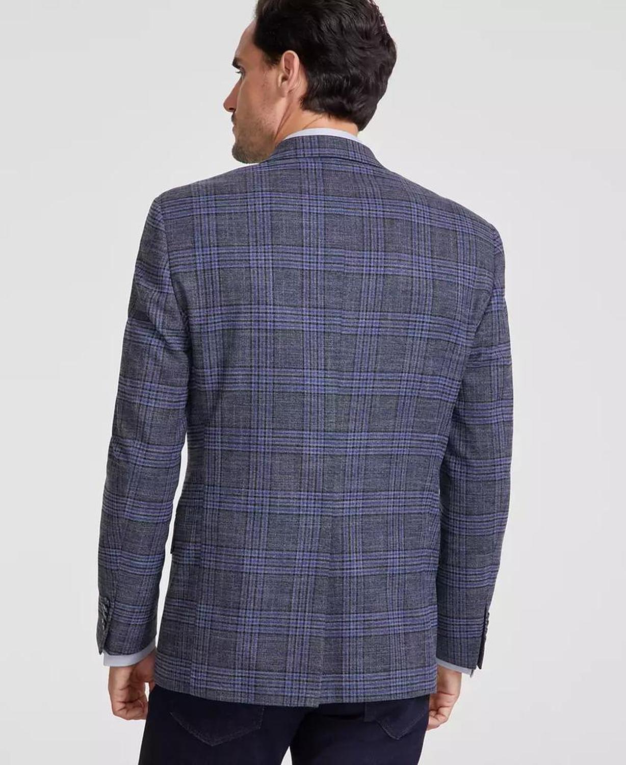 Men Classic-Fit Plaid Sport Coat