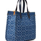 Washed Denim Signature Field Tote