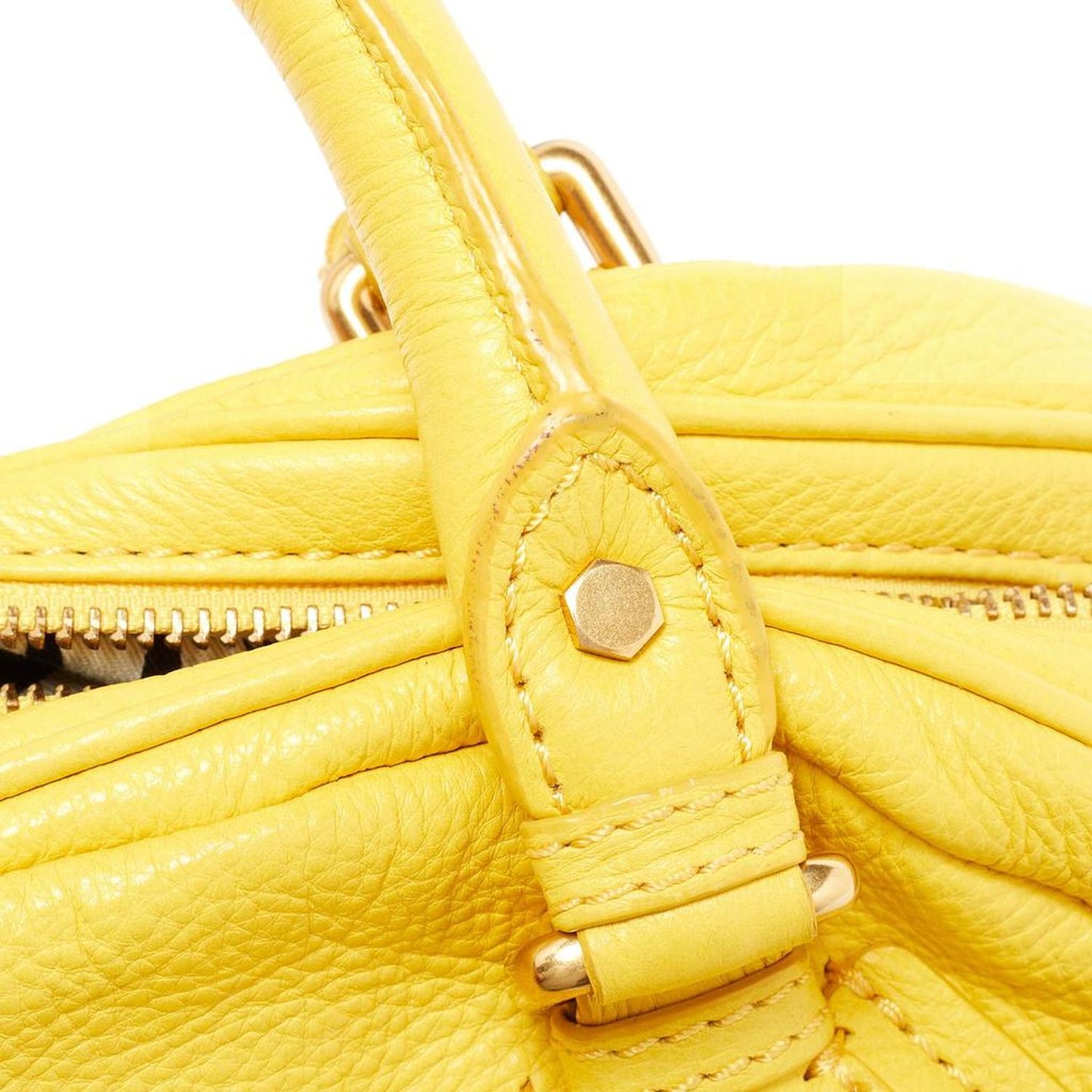 Marc By Marc Jacobs Yellow Leather Classic Q Baby Aidan Satchel