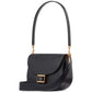 Katy Textured Leather Small Convertible Saddle Bag