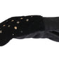 Dolce & Gabbana Studded Black Leather Gentleman's Gloves