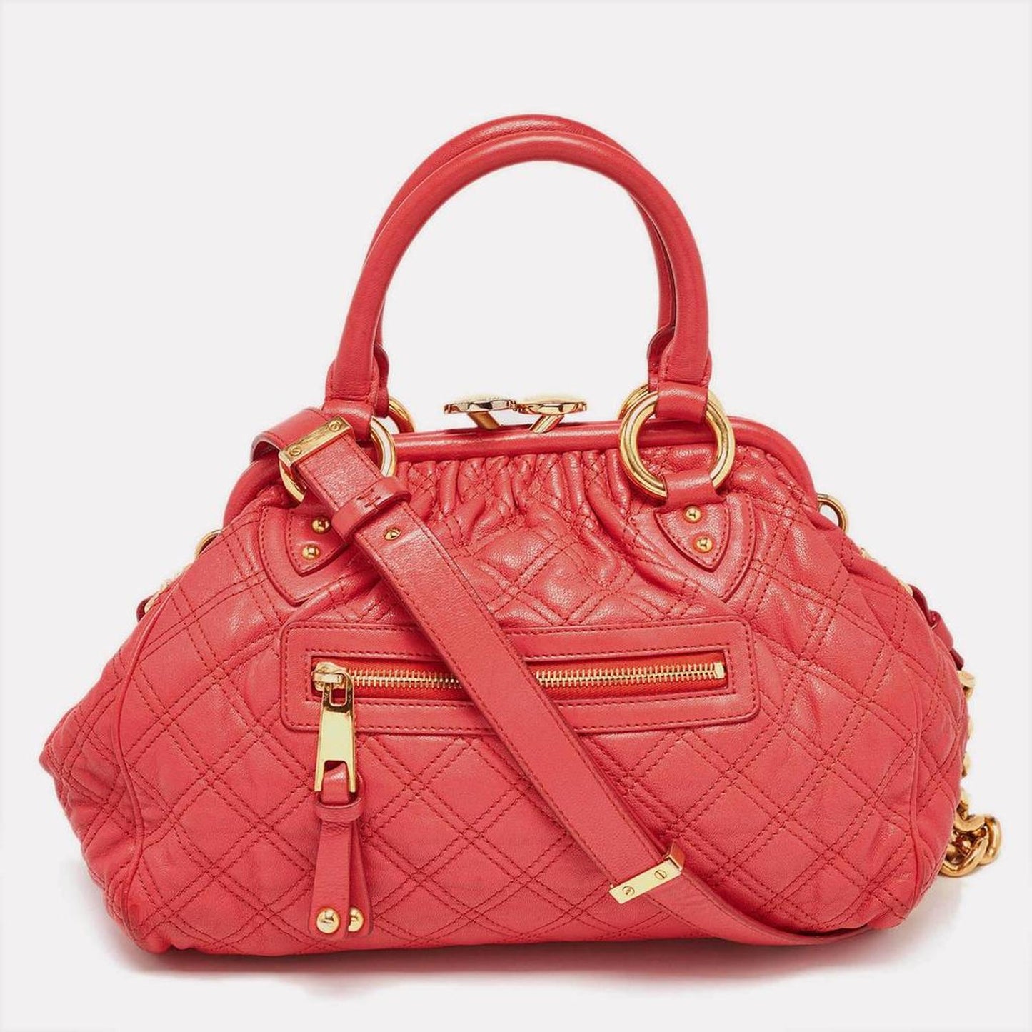 Marc Jacobs Quilted Leather Stam Shoulder Bag