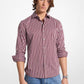 Slim-Fit Stretch Cotton Blend Striped Shirt