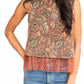 Jacquard Sleeveless Top In Brown