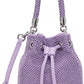 Purple 'The Rhinestone Mini Bucket' Bag