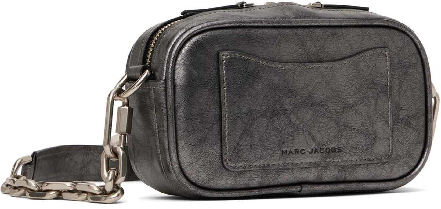 Gunmetal 'The Metallic Distressed Big Shot' Bag