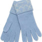 Women's Signature C Metallic Headband and Touch Tip Gloves Set