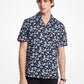 Floral Stretch Cotton Camp Shirt