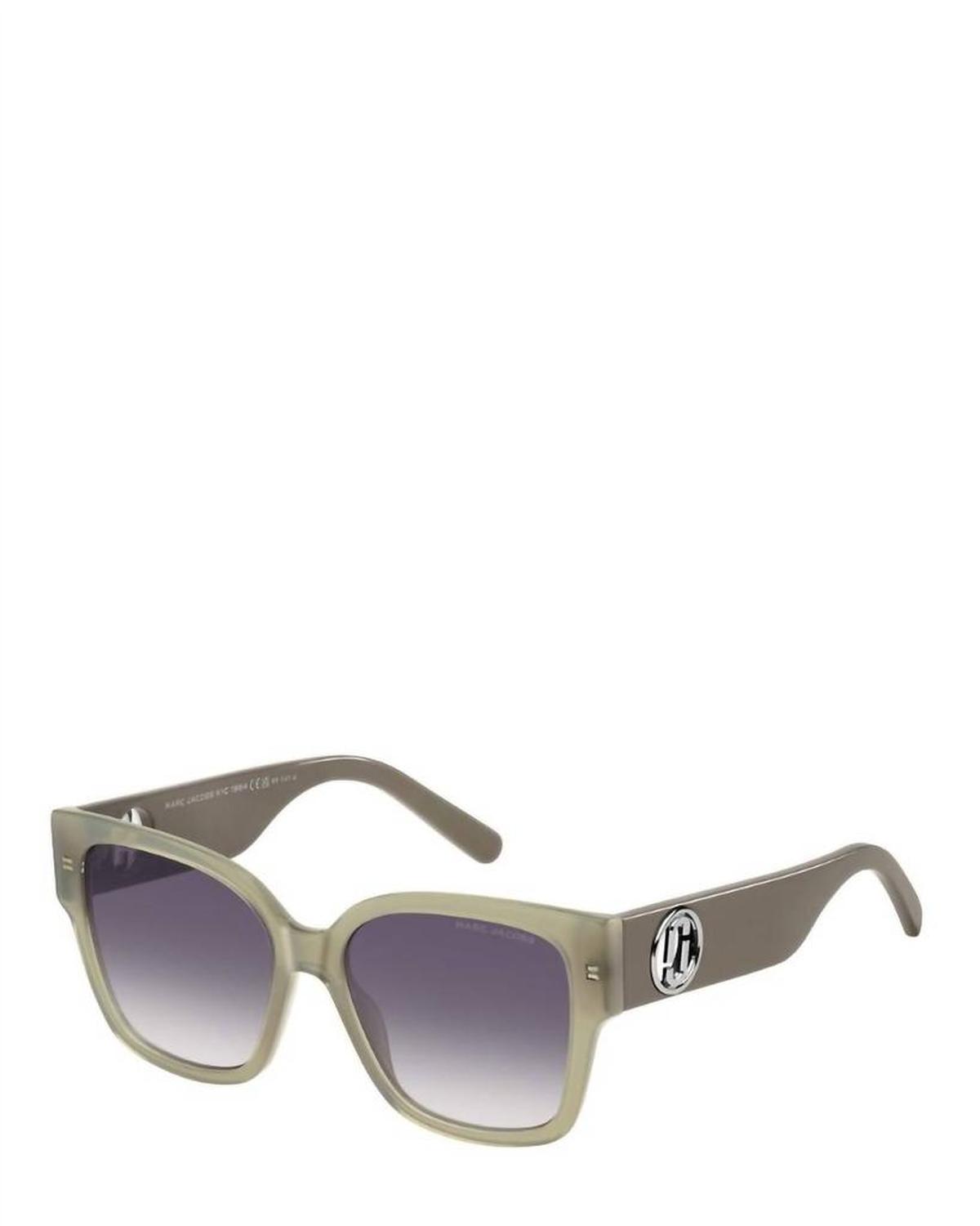 Women's Square Acetate Sunglasses In Sage/dark Grey Sf