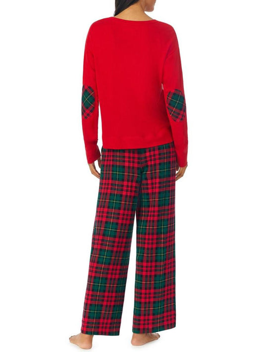 Lauren Ralph Lauren Women's Crew Neck Knit Pajama Set