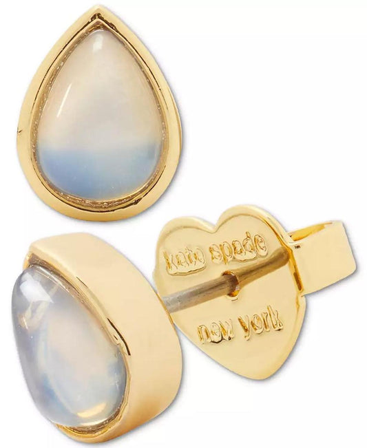 Gold-Tone Bubbly Bezel Stud Earrings