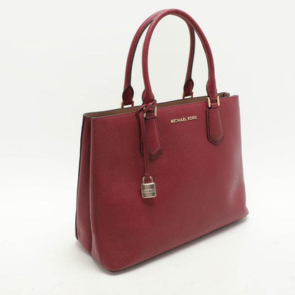 Burgundy Leather Large Adele Tote