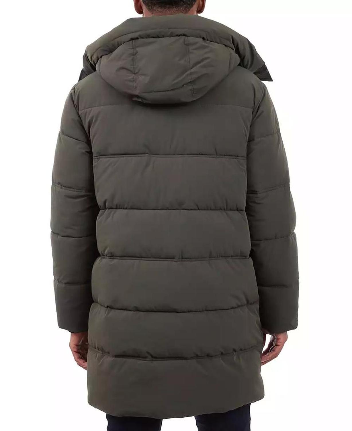 Men's Heavyweight Hooded Long Puffer Coat