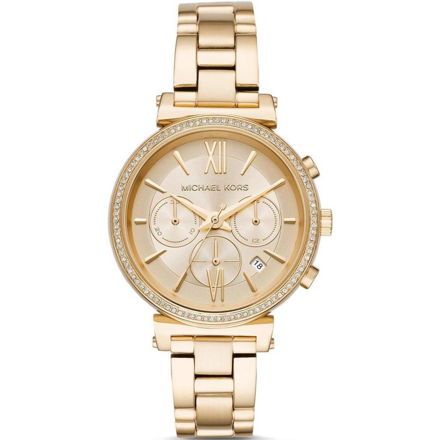 Michael Kors Sofie MK6559 Women's Gold-Tone Chronograph 39mm Watch