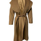 Max Mara Hooded Coat in Brown Cashmere