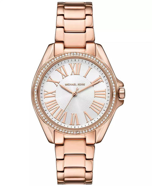 Women's Kacie Three-Hand Rose Gold-Tone Stainless Steel Watch 39mm