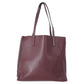 The Bold Grind E/W Shopper Bag in Burgundy Leather