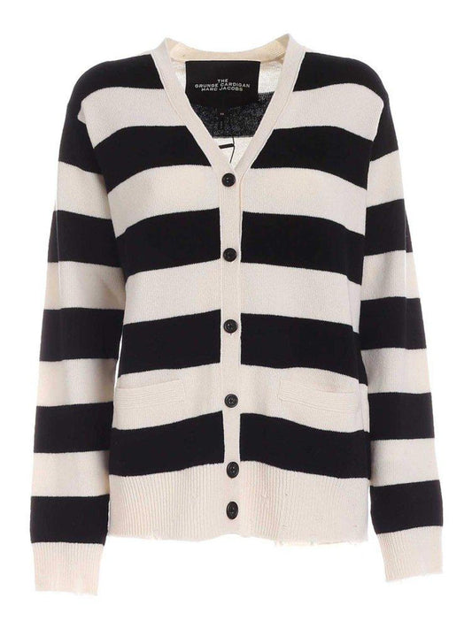 Marc Jacobs Button-Up Striped Cardigan