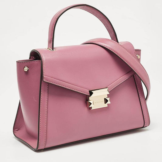 Pink Leather Medium Whitney Top Handle Bag