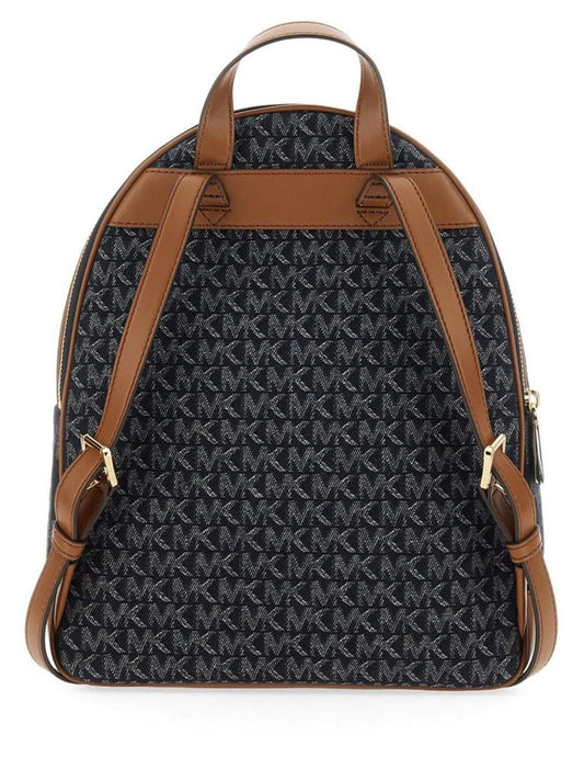 Michael Michael Kors Brooklyn Logo Jacquard Medium Backpack