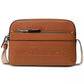 Men's Leather Utility Zip Crossbody Bag