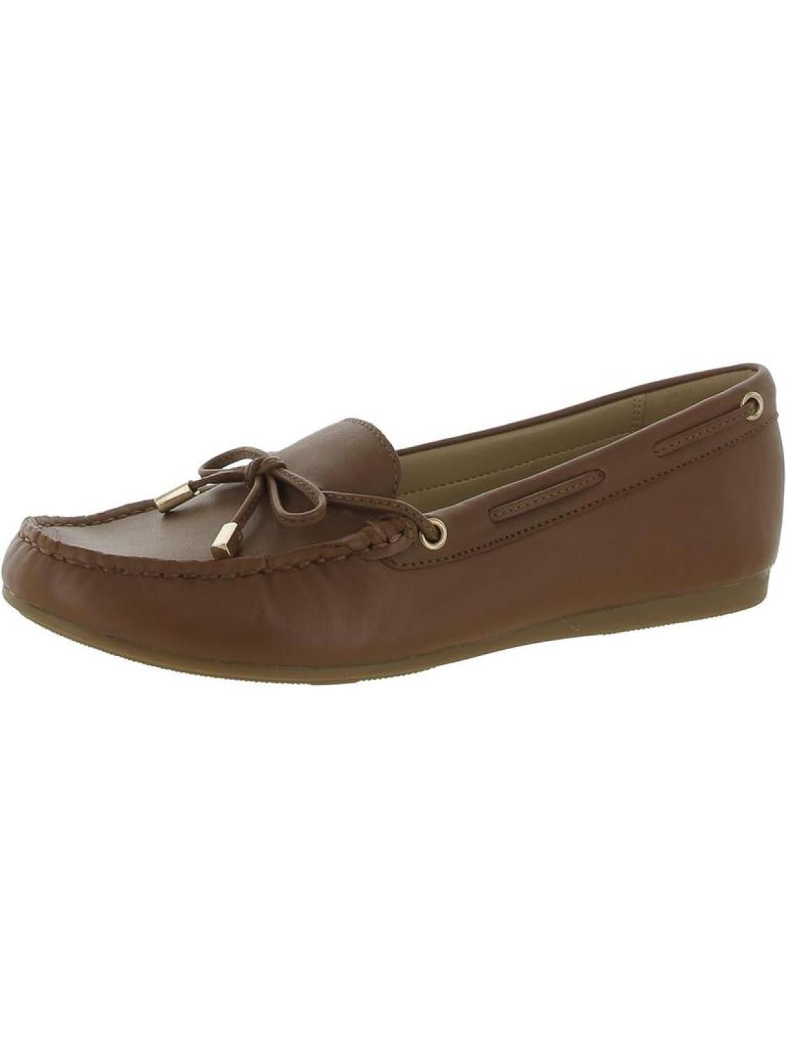 Womens Leather Slip On Loafers