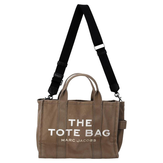 The Medium Tote Bag in Brown Cotton Canvas