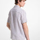 Linen and Cotton Blend Striped Shirt