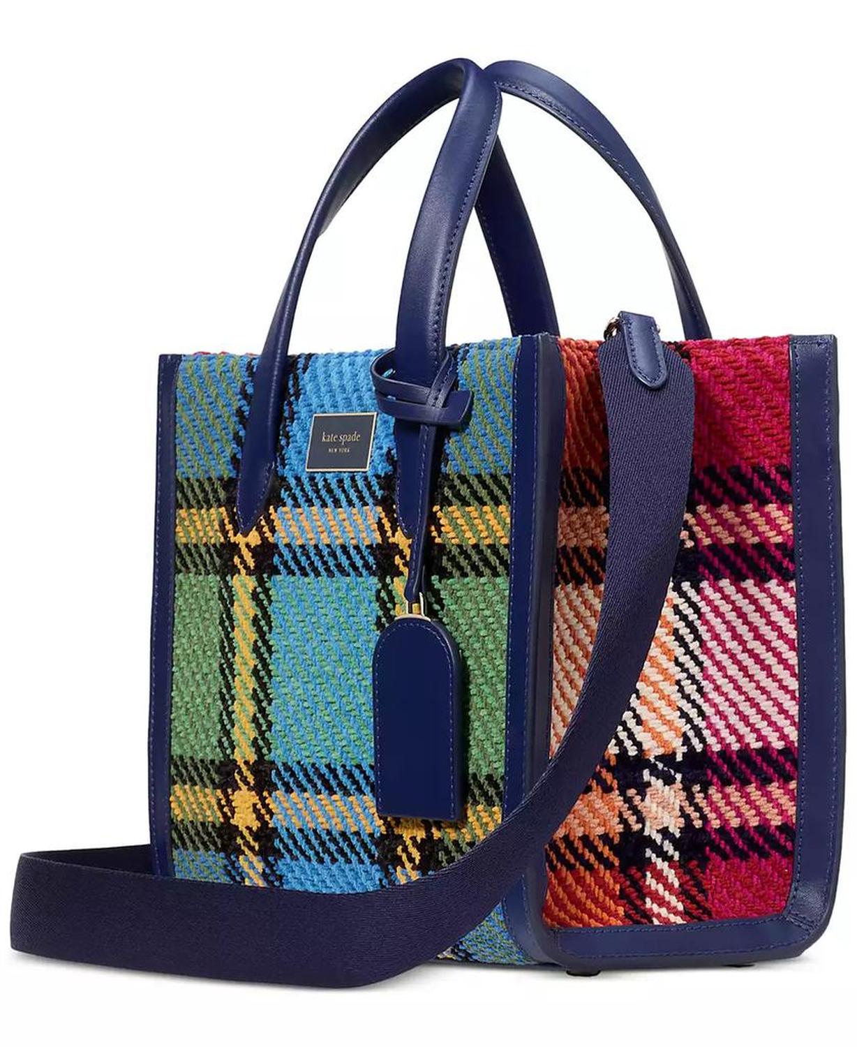 Manhattan Grand Plaid Tweed Medium Tote