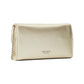 Bridal Buckle Metallic Smooth Leather Crossbody Clutch