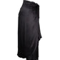 Max Mara Draped Midi Skirt in Black Silk