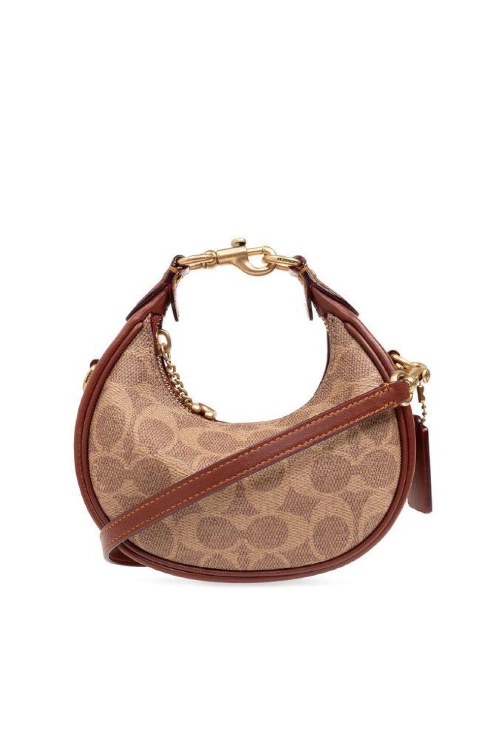 Coach Zipped Monogram Crossbody Bag